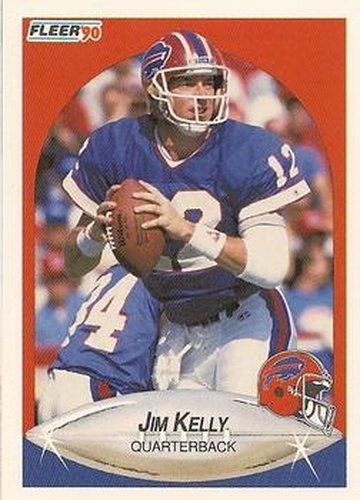 #113 Jim Kelly - Buffalo Bills - 1990 Fleer Football