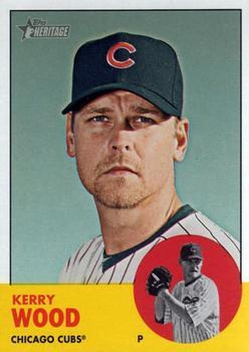 #113a Kerry Wood - Chicago Cubs - 2012 Topps Heritage Baseball