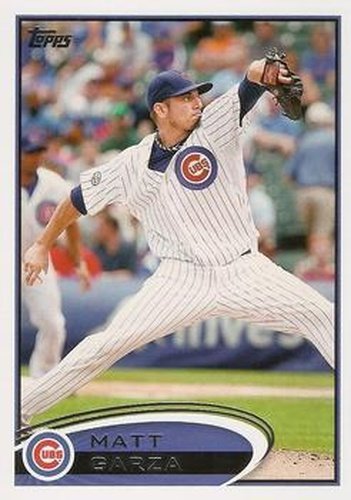 #114 Matt Garza - Chicago Cubs - 2012 Topps Baseball