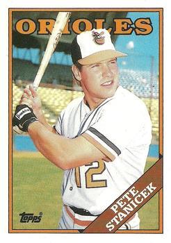 #114T Pete Stanicek - Baltimore Orioles - 1988 Topps Traded Baseball