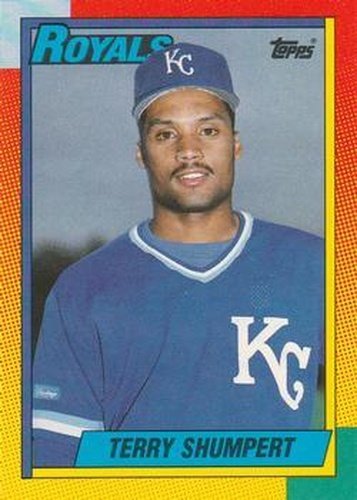 #114T Terry Shumpert - Kansas City Royals - 1990 Topps Traded Baseball