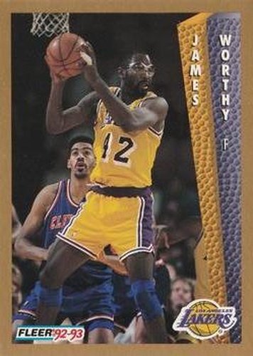 #114 James Worthy - Los Angeles Lakers - 1992-93 Fleer Basketball