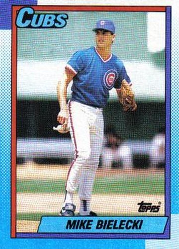 #114 Mike Bielecki - Chicago Cubs - 1990 Topps Baseball