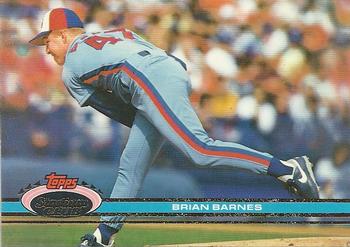 #114 Brian Barnes - Montreal Expos - 1991 Stadium Club Baseball