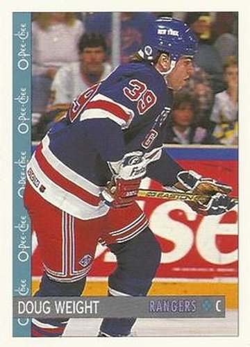 #114 Doug Weight - New York Rangers - 1992-93 O-Pee-Chee Hockey