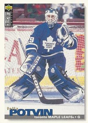 #114 Felix Potvin - Toronto Maple Leafs - 1995-96 Collector's Choice Hockey