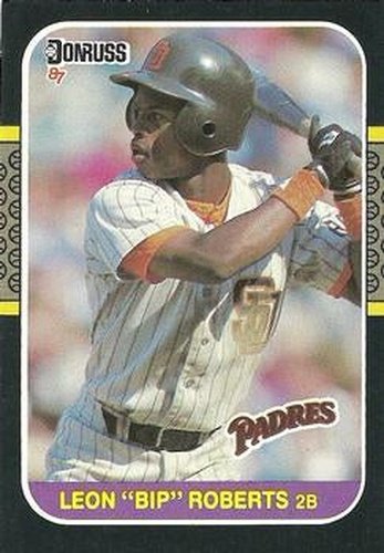 #114 Leon "Bip" Roberts - San Diego Padres - 1987 Donruss Baseball