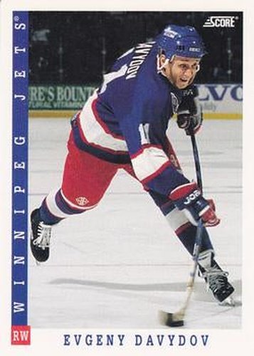 #114 Evgeny Davydov - Winnipeg Jets - 1993-94 Score Canadian Hockey