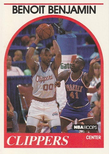 #114 Benoit Benjamin - Los Angeles Clippers - 1989-90 Hoops Basketball