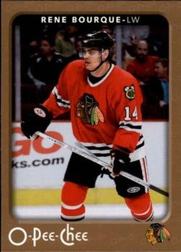 #114 Rene Bourque - Chicago Blackhawks - 2006-07 O-Pee-Chee Hockey