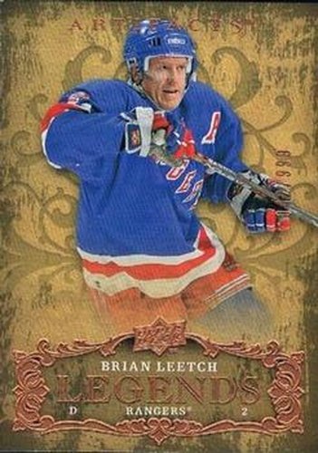 #114 Brian Leetch - New York Rangers - 2008-09 Upper Deck Artifacts Hockey