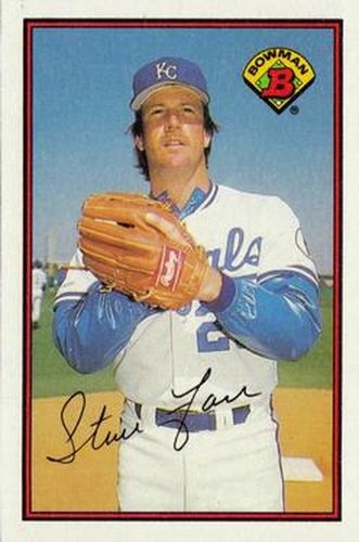 #114 Steve Farr - Kansas City Royals - 1989 Bowman Baseball