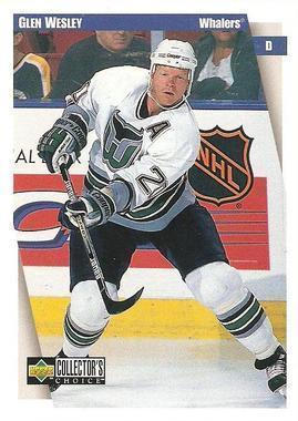 #114 Glen Wesley - Hartford Whalers - 1997-98 Collector's Choice Hockey