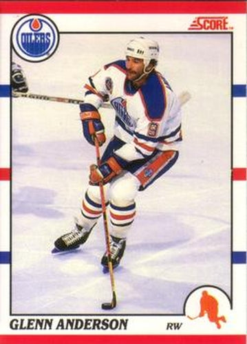 #114 Glenn Anderson - Edmonton Oilers - 1990-91 Score Canadian Hockey