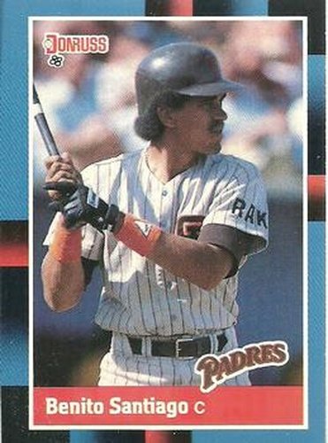 #114 Benito Santiago - San Diego Padres - 1988 Donruss Baseball