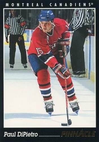 #114 Paul DiPietro - Montreal Canadiens - 1993-94 Pinnacle Hockey