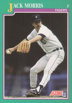 #114 Jack Morris - Detroit Tigers - 1991 Score Baseball