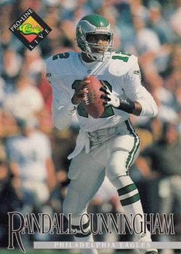 #114 Randall Cunningham - Philadelphia Eagles - 1994 Pro Line Live Football