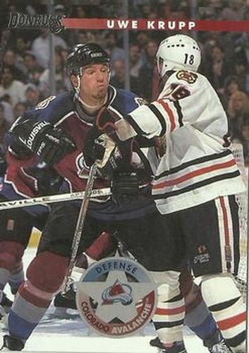 #114 Uwe Krupp - Colorado Avalanche - 1996-97 Donruss Hockey