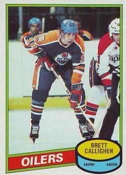 #114 Brett Callighen - Edmonton Oilers - 1980-81 O-Pee-Chee Hockey