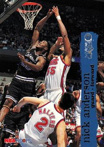 #114 Nick Anderson - Orlando Magic - 1995-96 Hoops Basketball
