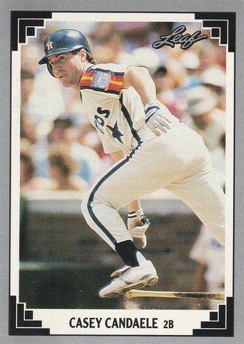 #114 Casey Candaele - Houston Astros - 1991 Leaf Baseball