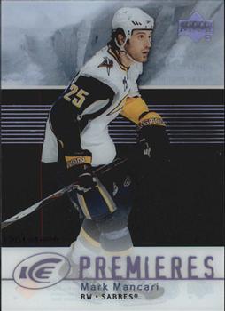 #114 Mark Mancari - Buffalo Sabres - 2007-08 Upper Deck Ice Hockey