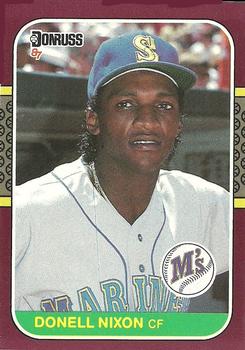 #114 Donell Nixon - Seattle Mariners - 1987 Donruss Opening Day Baseball