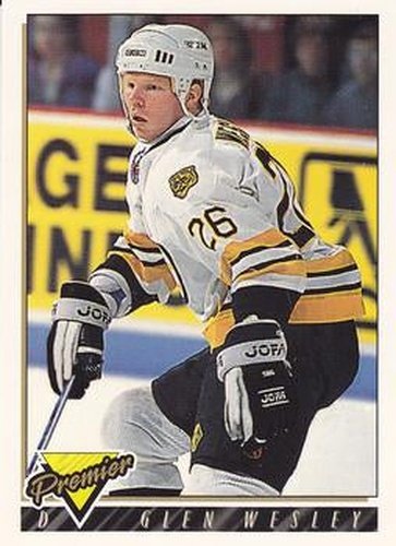 #114 Glen Wesley - Boston Bruins - 1993-94 Topps Premier Hockey