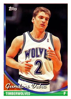 #114 Gundars Vetra - Minnesota Timberwolves - 1993-94 Topps Basketball