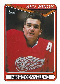 #114 Mike O'Connell - Detroit Red Wings - 1990-91 Topps Hockey