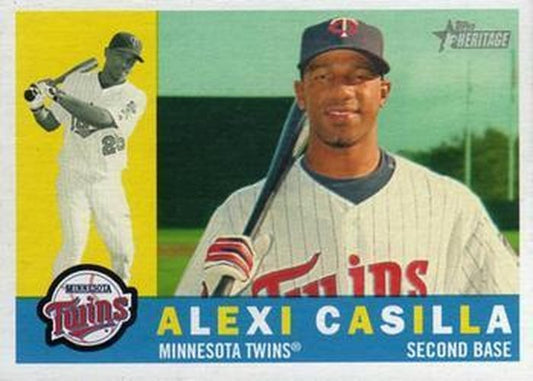 #114 Alexi Casilla - Minnesota Twins - 2009 Topps Heritage Baseball