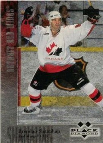 #114 Brendan Shanahan - Detroit Red Wings / Canada - 1996-97 Upper Deck Black Diamond Hockey