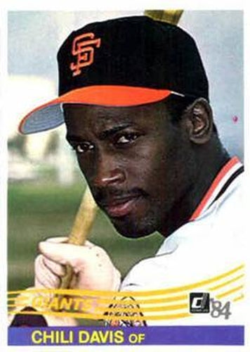 #114 Chili Davis - San Francisco Giants - 1984 Donruss Baseball