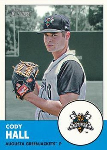 #114 Cody Hall - Augusta GreenJackets - 2012 Topps Heritage Minor League Baseball