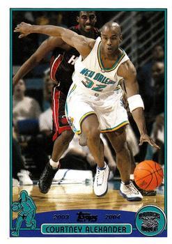 #114 Courtney Alexander - New Orleans Hornets - 2003-04 Topps Basketball