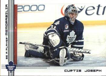 #114 Curtis Joseph - Toronto Maple Leafs - 2000-01 Be a Player Memorabilia Hockey