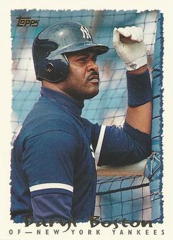#114 Daryl Boston - New York Yankees - 1995 Topps Baseball
