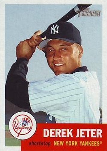#114 Derek Jeter - New York Yankees - 2002 Topps Heritage Baseball