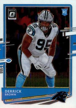 #114 Derrick Brown - Carolina Panthers - 2020 Donruss Optic Football