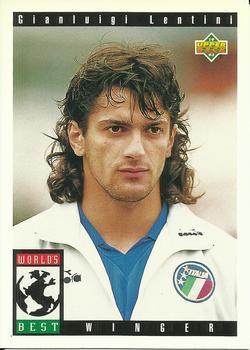 #114 Gianluigi Lentini - Italy - 1993 Upper Deck World Cup Preview English/Spanish Soccer