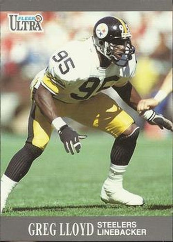 #114 Greg Lloyd - Pittsburgh Steelers - 1991 Ultra Football