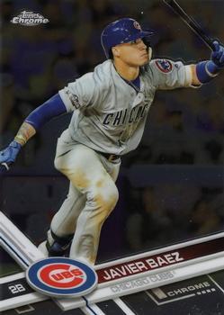#114 Javier Baez - Chicago Cubs - 2017 Topps Chrome Baseball