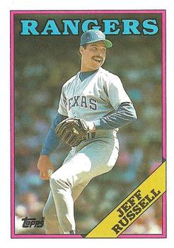 #114 Jeff Russell - Texas Rangers - 1988 Topps Baseball
