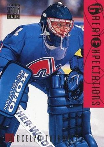 #114 Jocelyn Thibault - Quebec Nordiques - 1994-95 Stadium Club Hockey