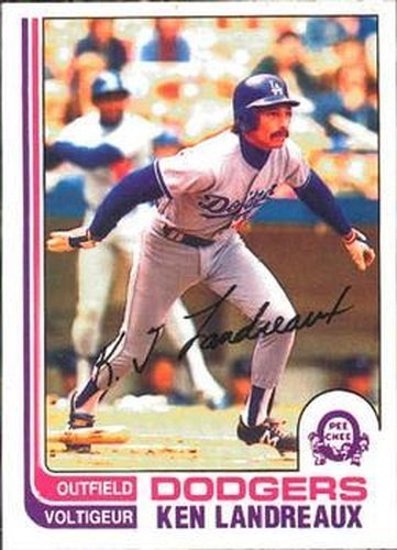 #114 Ken Landreaux - Los Angeles Dodgers - 1982 O-Pee-Chee Baseball
