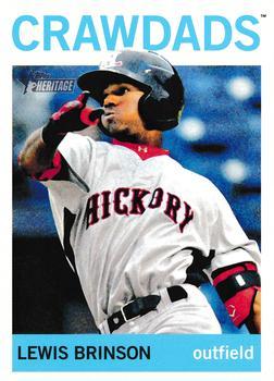 #114 Lewis Brinson - Hickory Crawdads - 2013 Topps Heritage Minor League Baseball