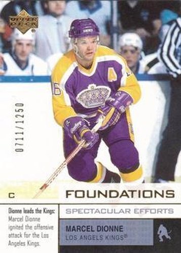 #114 Marcel Dionne - Los Angeles Kings - 2002-03 Upper Deck Foundations Hockey