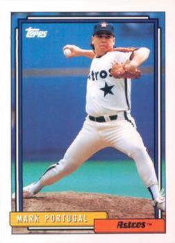 #114 Mark Portugal - Houston Astros - 1992 Topps Baseball