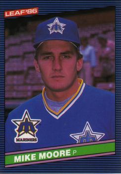 #114 Mike Moore - Seattle Mariners - 1986 Leaf Baseball